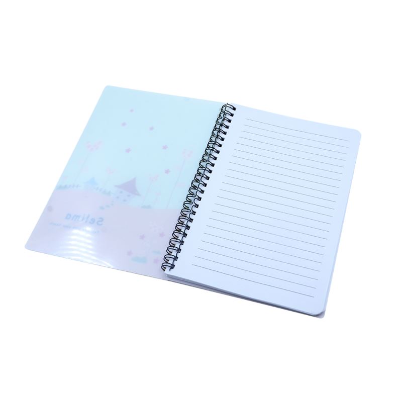 A4 Size Hardcover Notebook Spiral Sublimation Plastic Cover Notebook