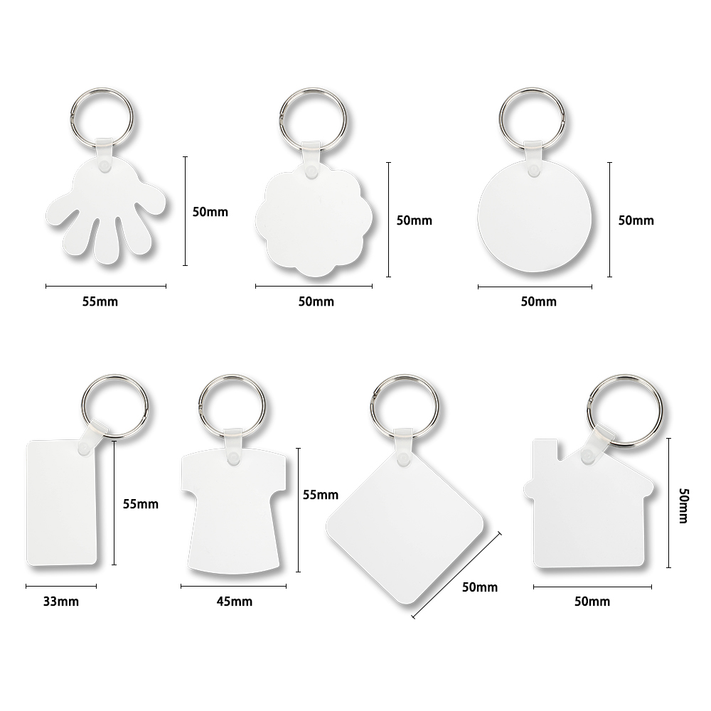 Double-side Printable Aluminum Keychain-T-shirt