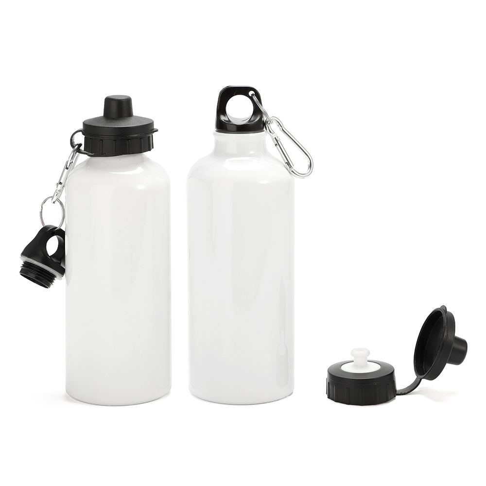 60pcs 750ml Blank White Aluminum Sports Water Bottle for Sublimation  Printing