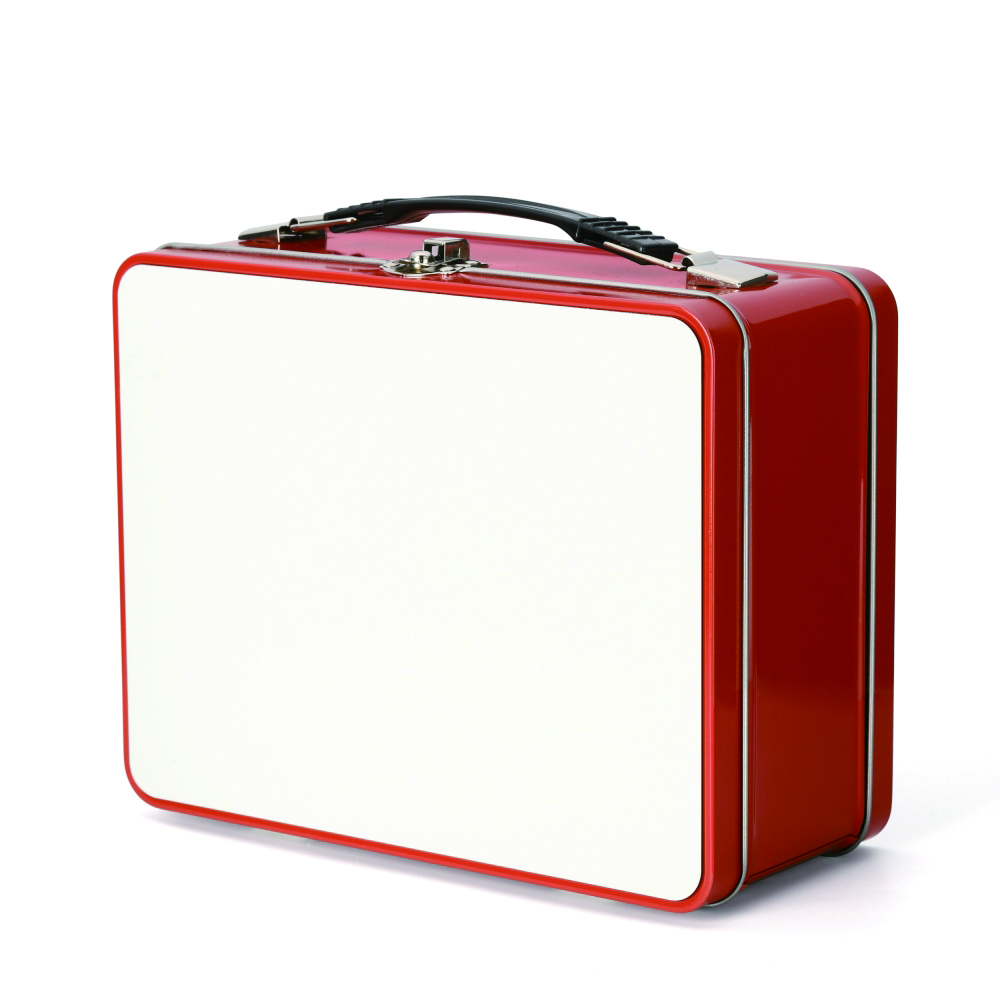 Metal Lunch Box-Red-with aluminum sheet Supplier