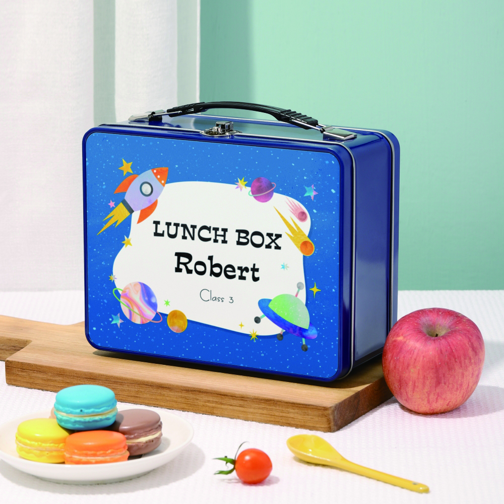 Metal Lunch Box-Blue-with aluminum sheet Company